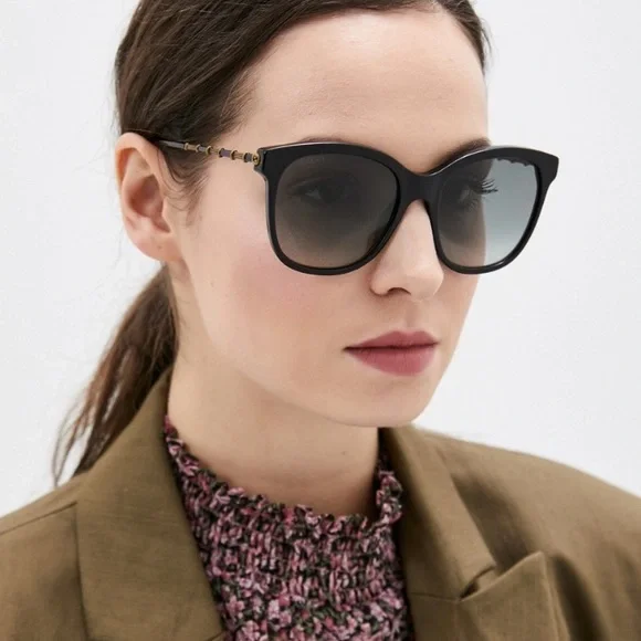 NEW GG0654S 001 GUCCI SUNGLASSES NEW COLLECTION WOMEN’S GUCCI EYEWEAR NEW GUCCI GG0654S 001 BLACK SUNGLASSES GUCCI | eBay main image 2